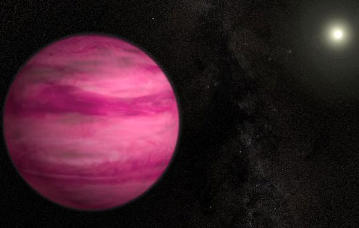 
	كشف يك سياره فرا خورشيدي  صورتي رنگ جديد كه به دور ستاره اي مانند خورشيد ما مي چرخد و ‌57 سال نوري دورتر از زمين قرار دارد اما مبدا آن جزء اسرار است. 
