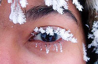 
	چهره دیدنی پوشیده از یخ یک زن در شمال سوئد و در نزدیکی مناطق قطبی

